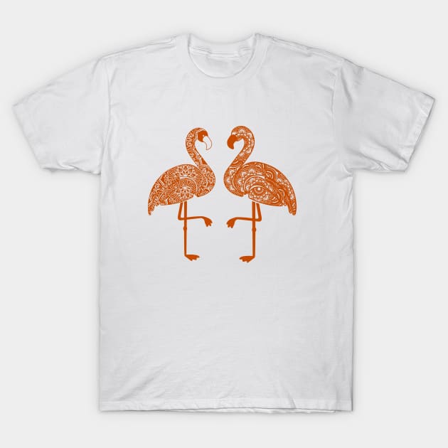 Flamingo Mandala T-Shirt by teegear